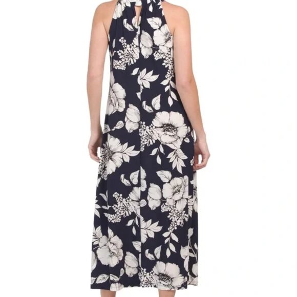 Sleeveless Floral Print Maxi Dress by Anne Klein- Size 10 - Picture 2 of 7